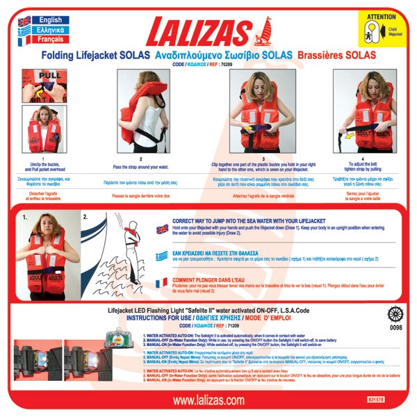 Eval Lifejacket Donning Instructions